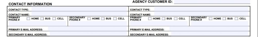 Acord 125 Contact Information