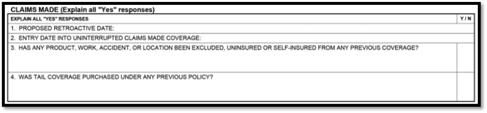Acord 126 Claims Made