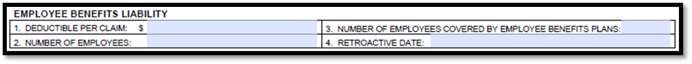 Acord 126 Employee Benefits Liability