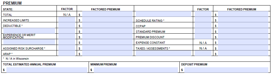 Acord 130 Premium