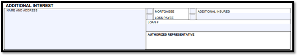 Acord 27 Additional Interest