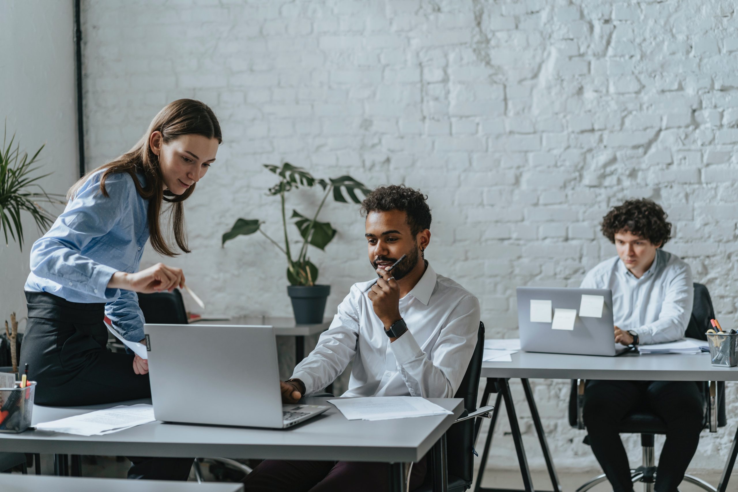 Three CSRs training for their new agency